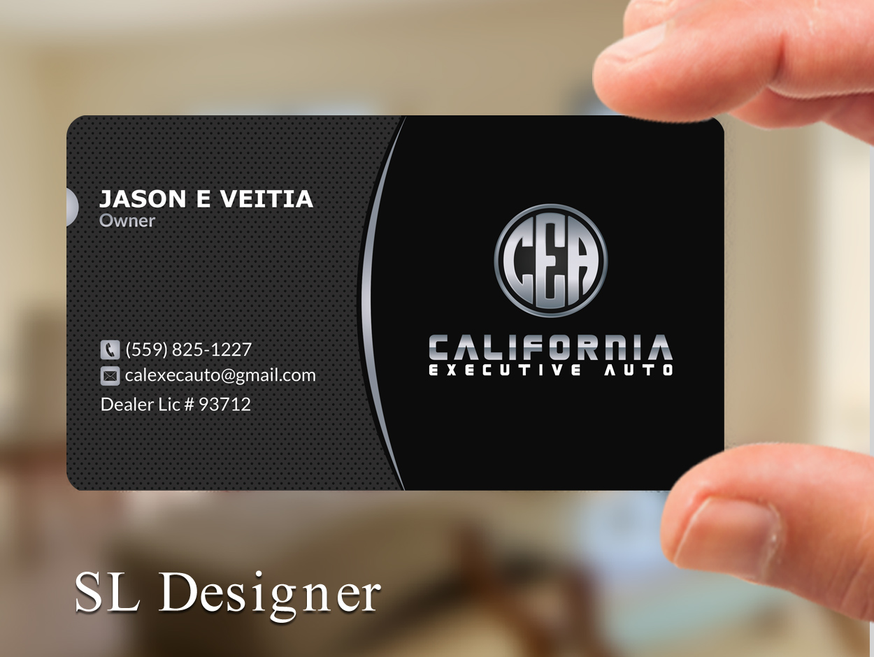 Visitenkarten-Design von SL Designer für California Executive Auto | Design #17801709