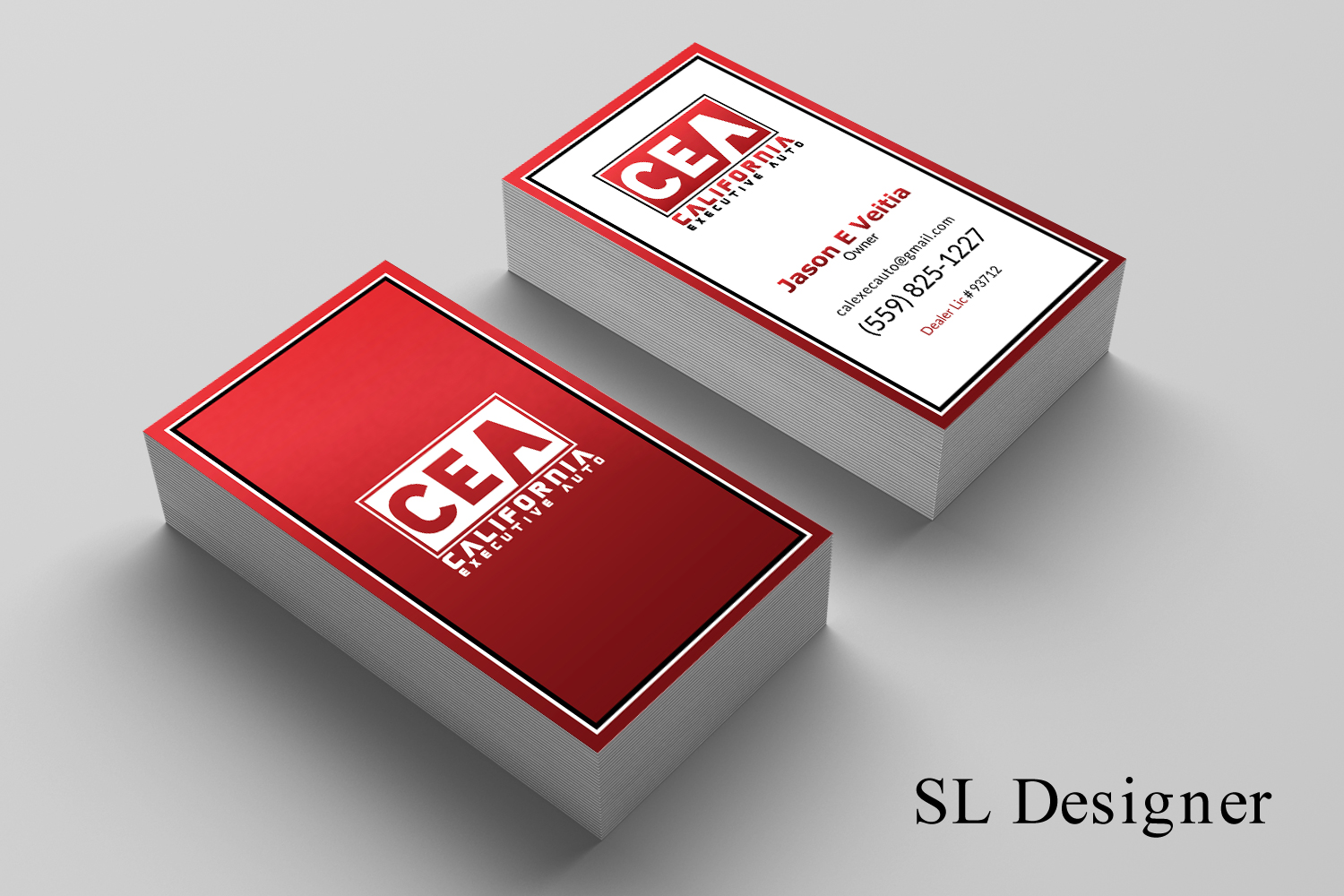 Business Card Design by SL Designer for California Executive Auto | Design #17802428