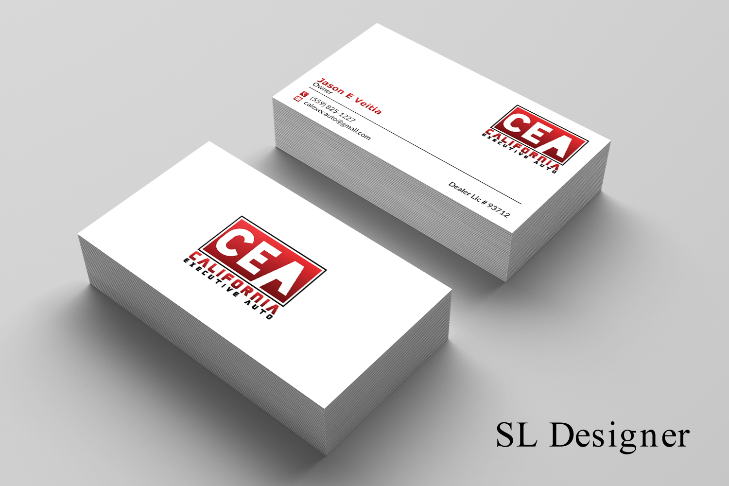 Business Card Design by SL Designer for California Executive Auto | Design #17802429