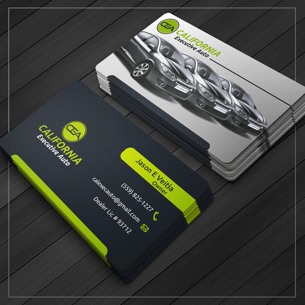 Business Card Design by Caio Designer for California Executive Auto | Design #17802092