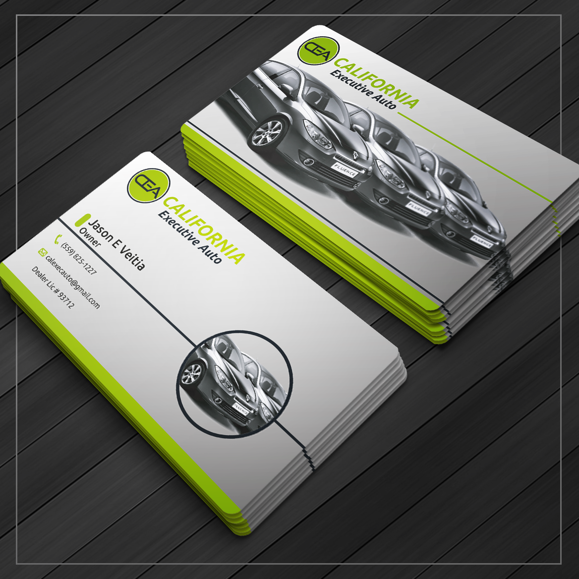 Visitenkarten-Design von Caio Designer für California Executive Auto | Design #17802094