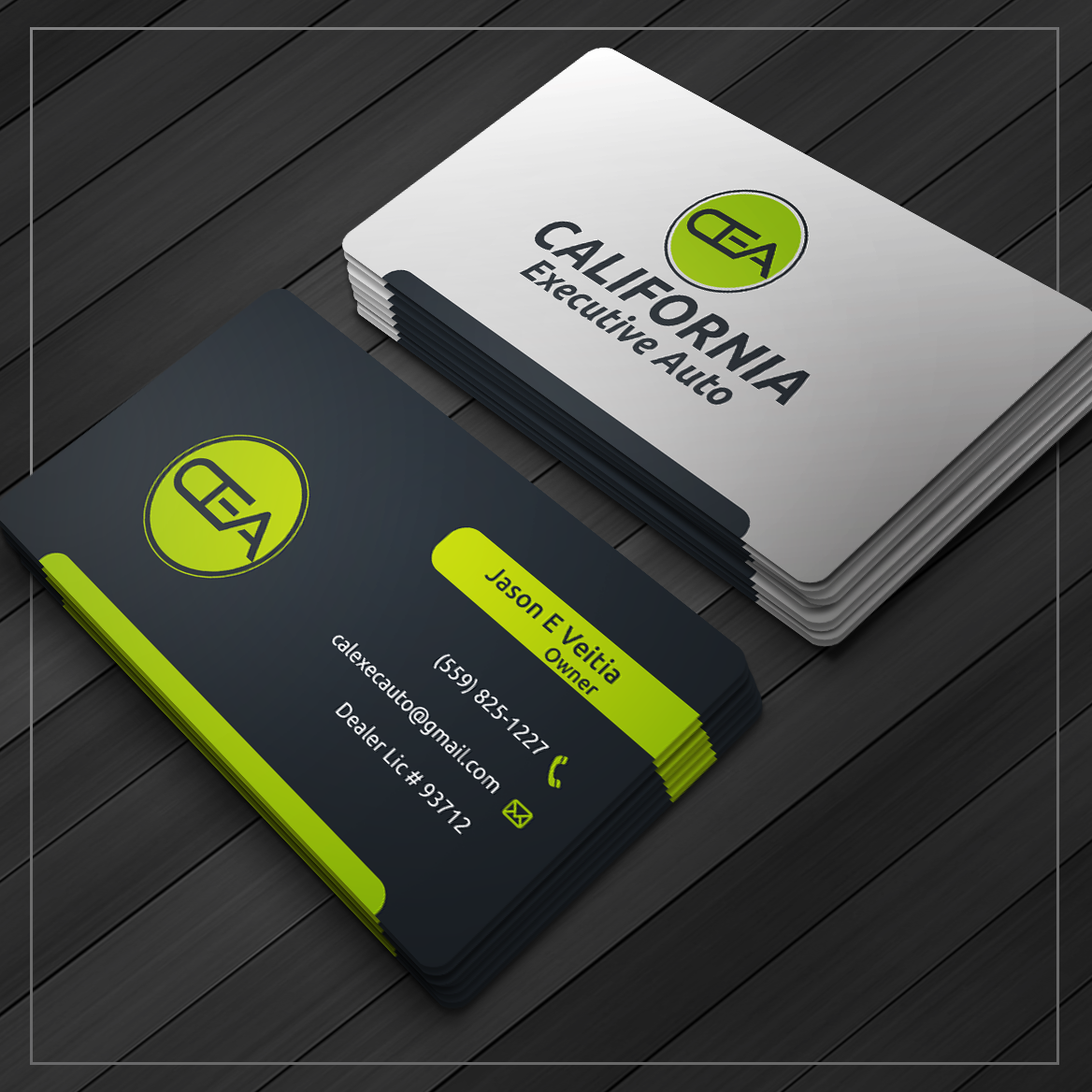 Visitenkarten-Design von Caio Designer für California Executive Auto | Design #17803977