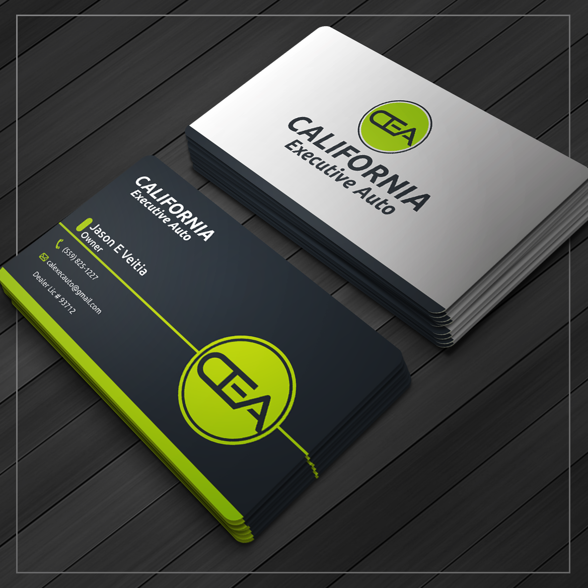 Visitenkarten-Design von Caio Designer für California Executive Auto | Design #17803999