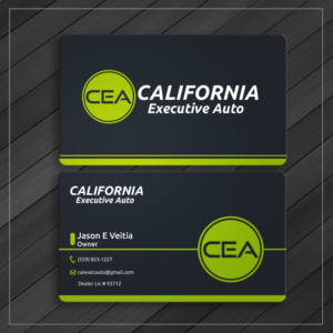 Visitenkarten-Design von Caio Designer für California Executive Auto | Design: #17804081