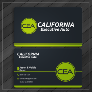 Visitenkarten-Design von Caio Designer für California Executive Auto | Design: #17804133