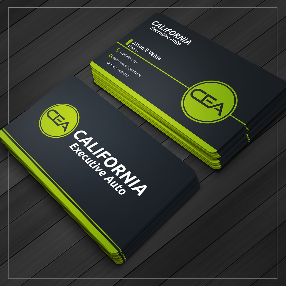 Visitenkarten-Design von Caio Designer für California Executive Auto | Design #17804142