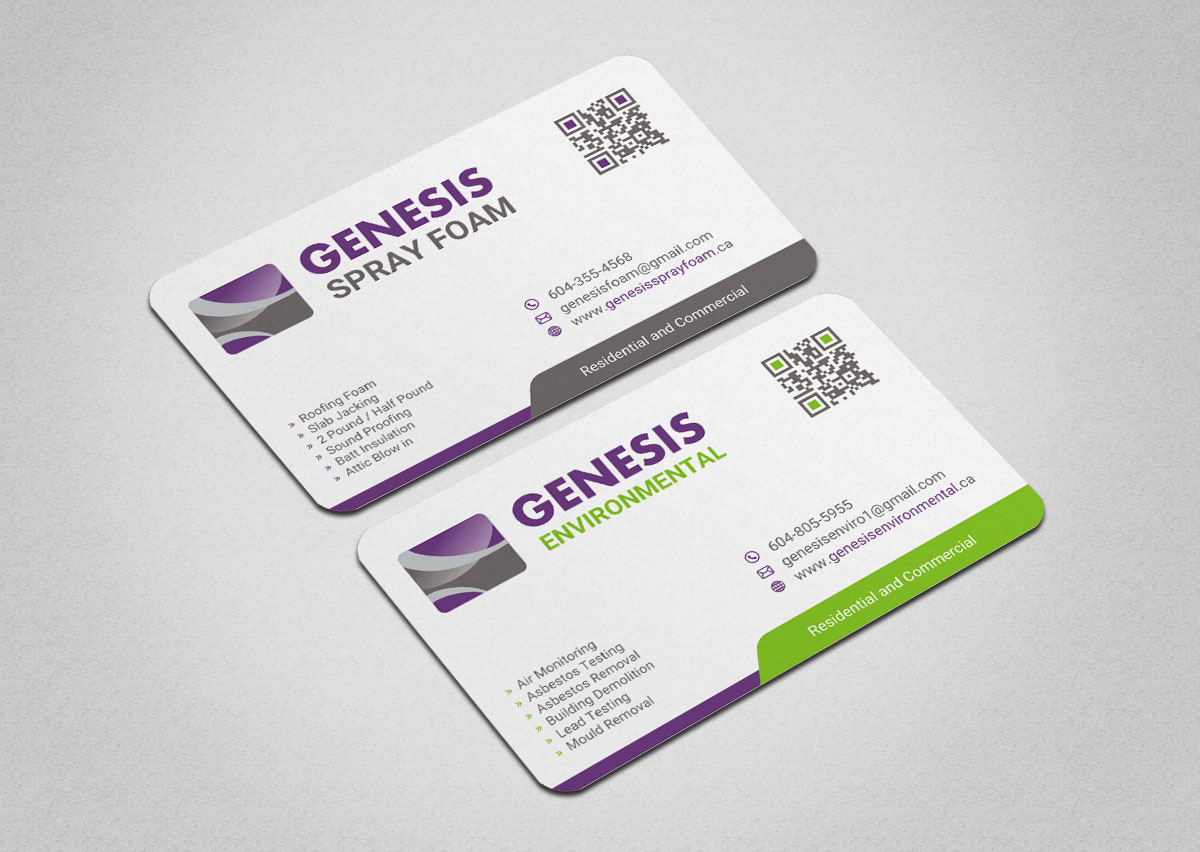 Visitenkarten-Design von INDIAN_Ashok für Genesis  | Design #17787953