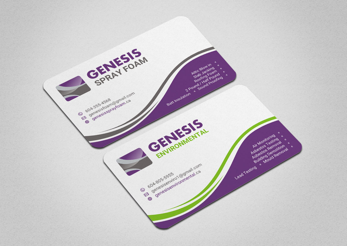 Business Card Design by INDIAN_Ashok for Genesis  | Design #17787955
