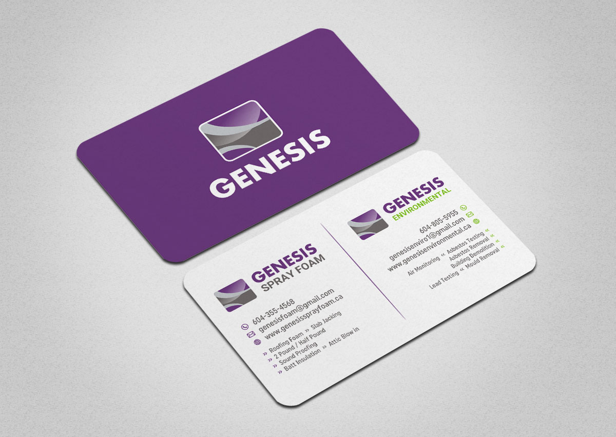 Design de Carte de Visite par INDIAN_Ashok pour Genesis  | Design #17787964