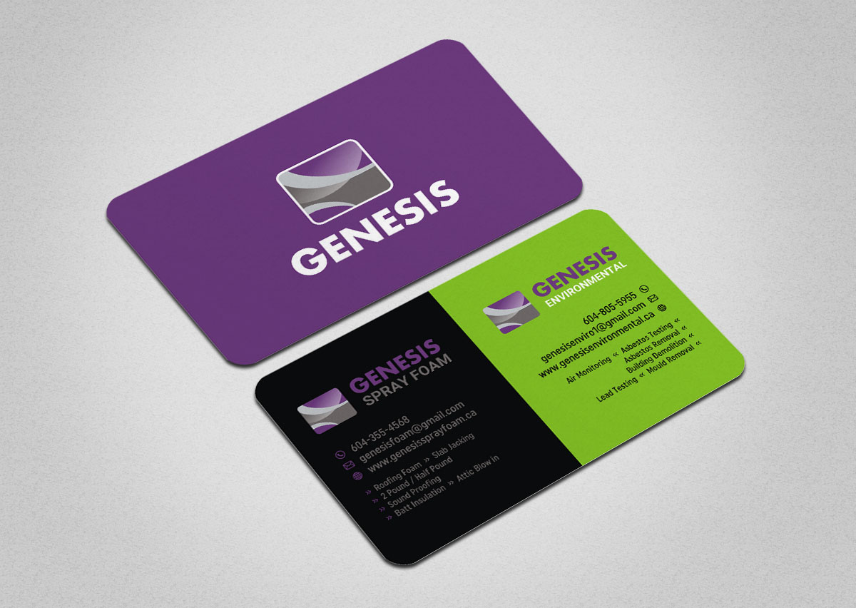 Business Card Design by INDIAN_Ashok for Genesis  | Design #17787965