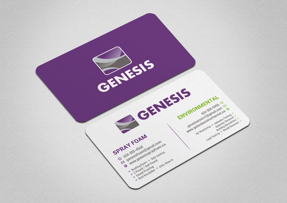 Business Card Design by INDIAN_Ashok for Genesis  | Design #17787968