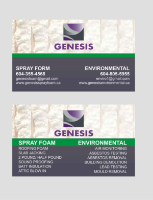 Diseño de Tarjeta de Presentación por yadavsushil para Genesis  | Diseño #17927613