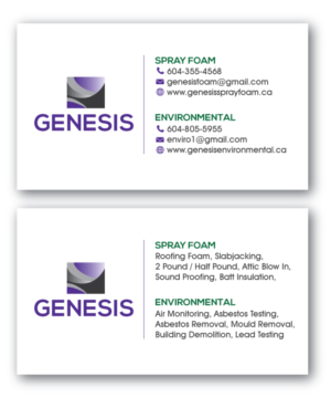 Genesis.  | Diseño de Tarjeta de Presentación por ABG
