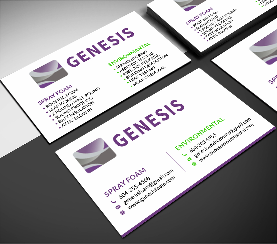 Visitenkarten-Design von SKYdesign für Genesis  | Design #17813361