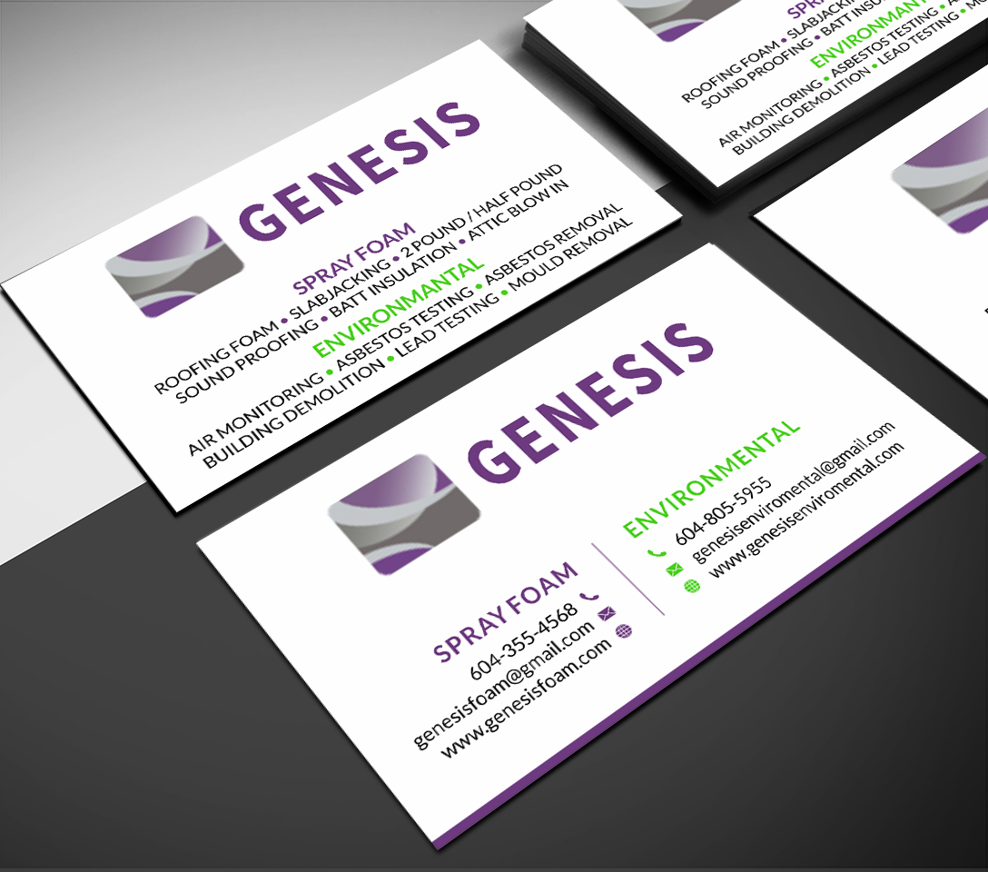 Diseño de Tarjeta de Presentación por SKYdesign para Genesis  | Diseño #17828968