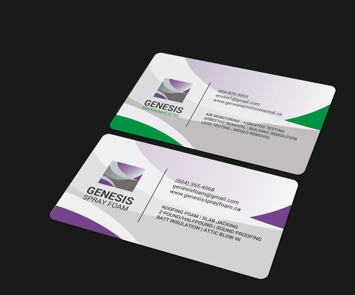 Business Card Design by JK18 for Genesis  | Design #17801950