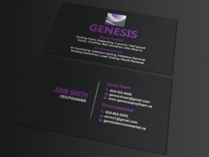 Business Card Design by chandrayaan.creative for Genesis  | Design: #17876775