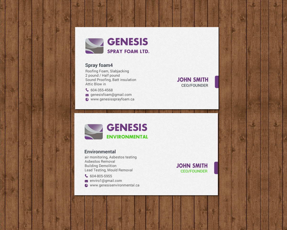 Visitenkarten-Design von chandrayaan.creative für Genesis  | Design #17877482