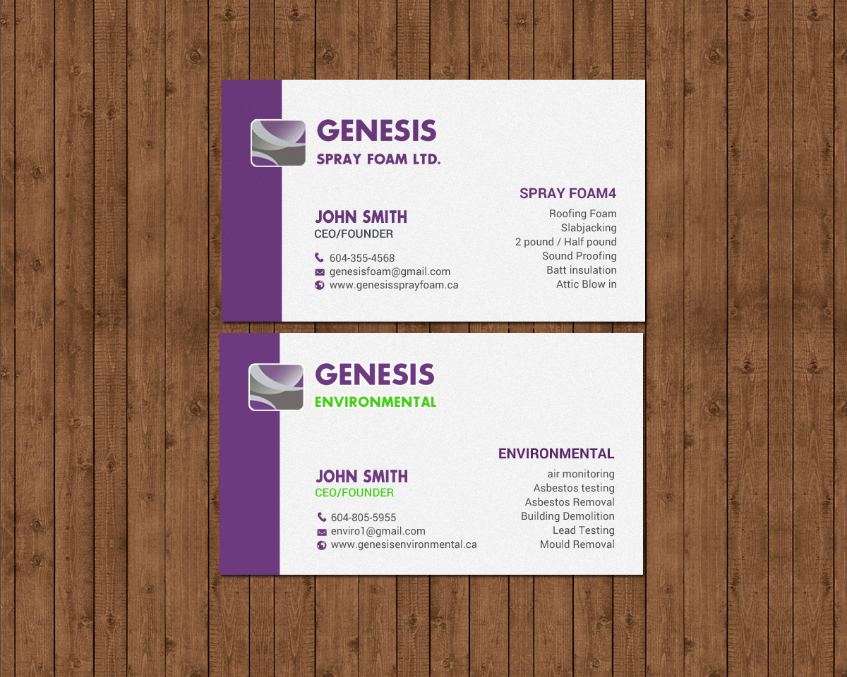Visitenkarten-Design von chandrayaan.creative für Genesis  | Design #17878892