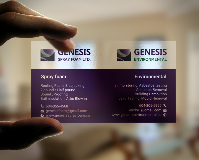 Business Card Design by chandrayaan.creative for Genesis  | Design #17878893