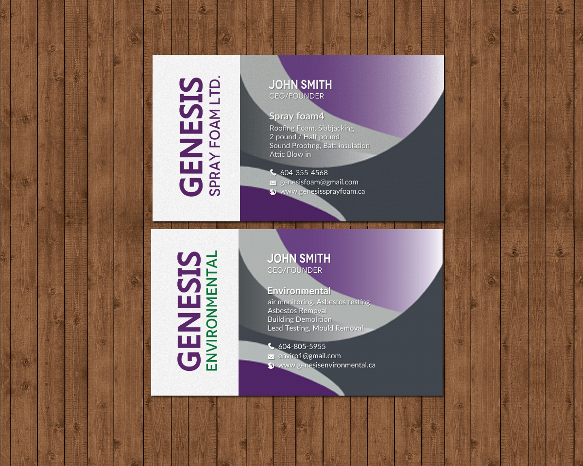 Business Card Design by chandrayaan.creative for Genesis  | Design #17878980