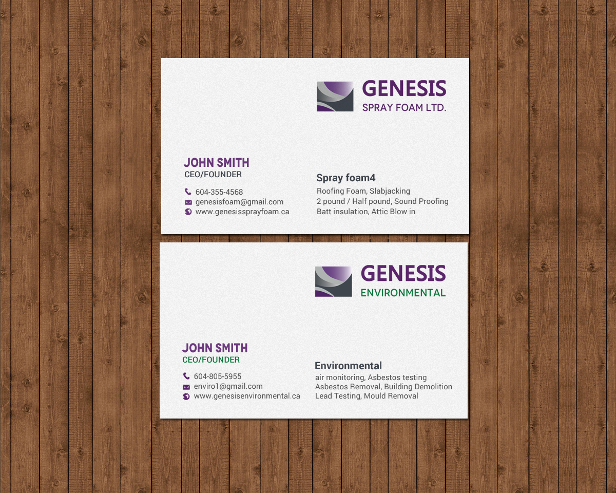 Visitenkarten-Design von chandrayaan.creative für Genesis  | Design #17879008
