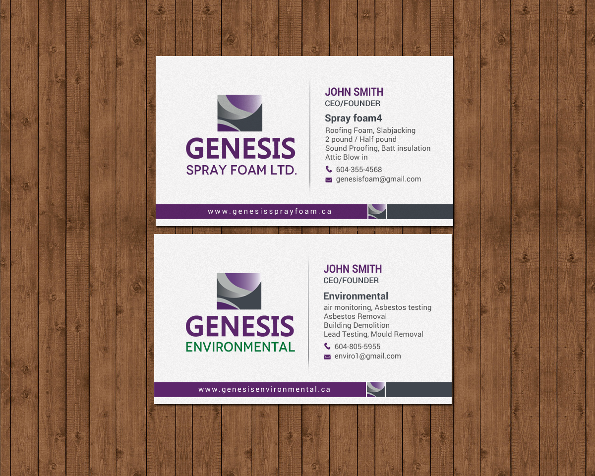 Business Card Design by chandrayaan.creative for Genesis  | Design #17879009