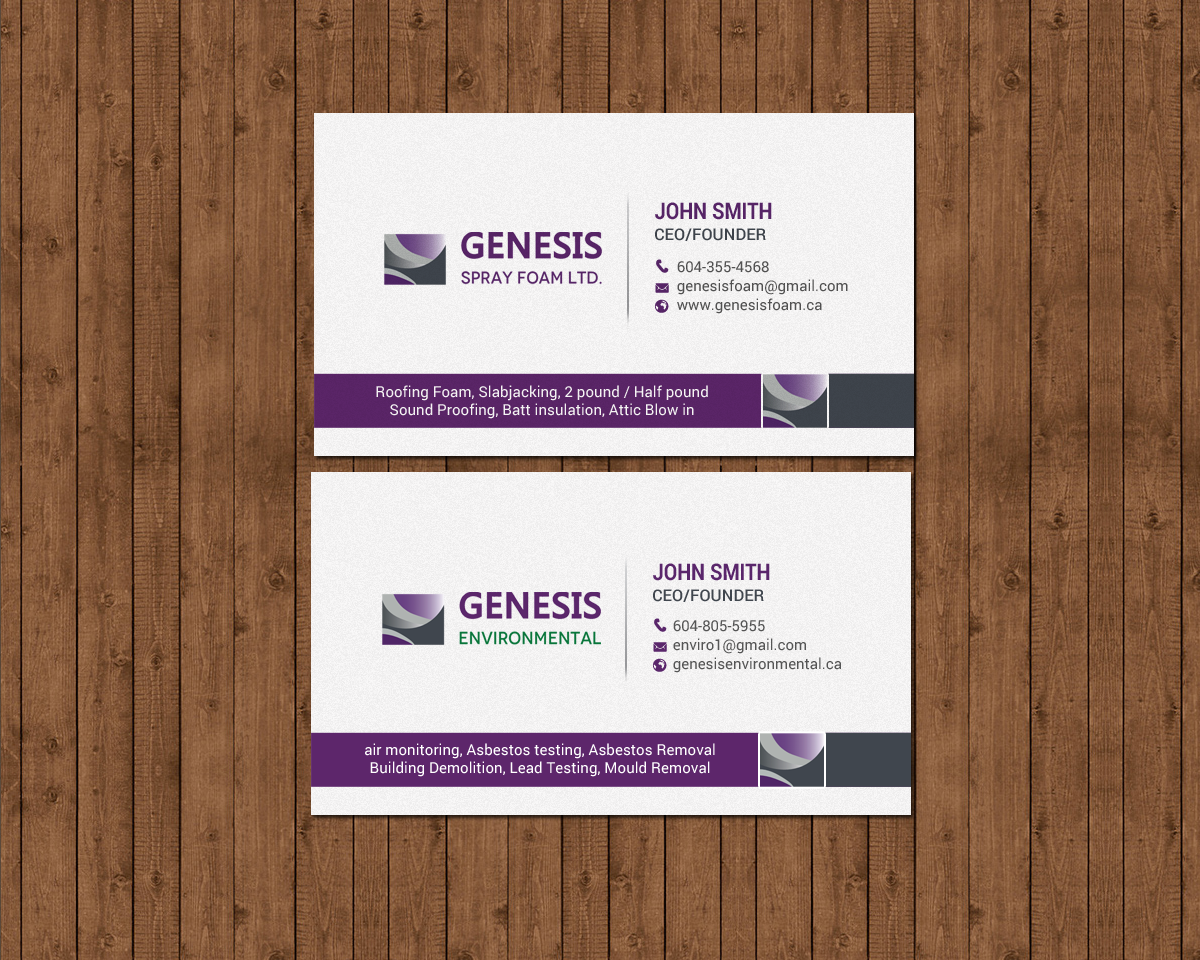 Visitenkarten-Design von chandrayaan.creative für Genesis  | Design #17879010