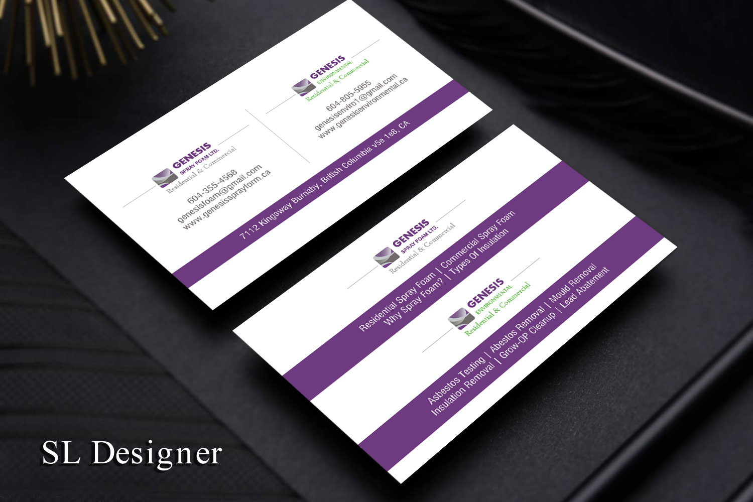 Visitenkarten-Design von SL Designer für Genesis  | Design #17869335