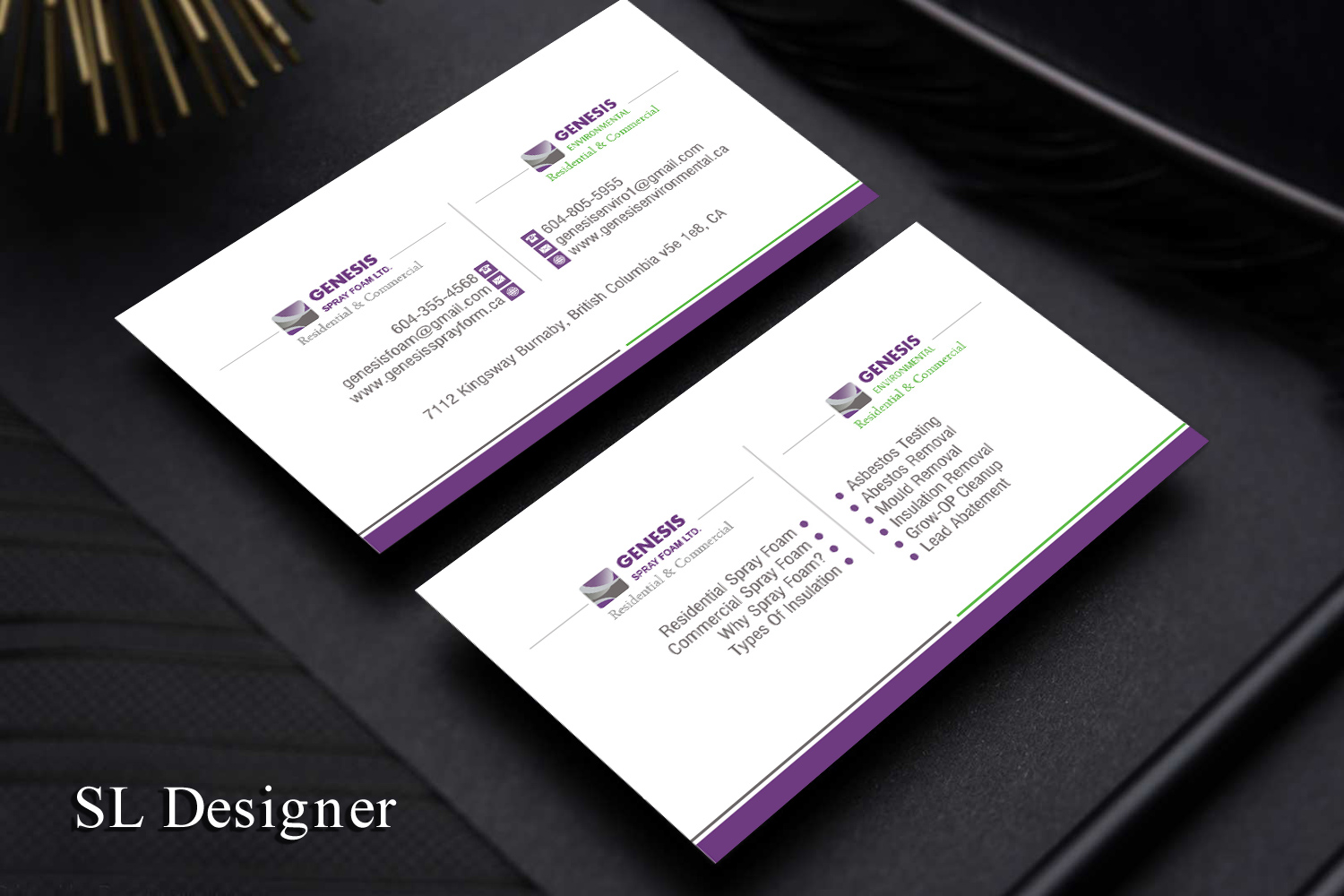 Visitenkarten-Design von SL Designer für Genesis  | Design #17869336