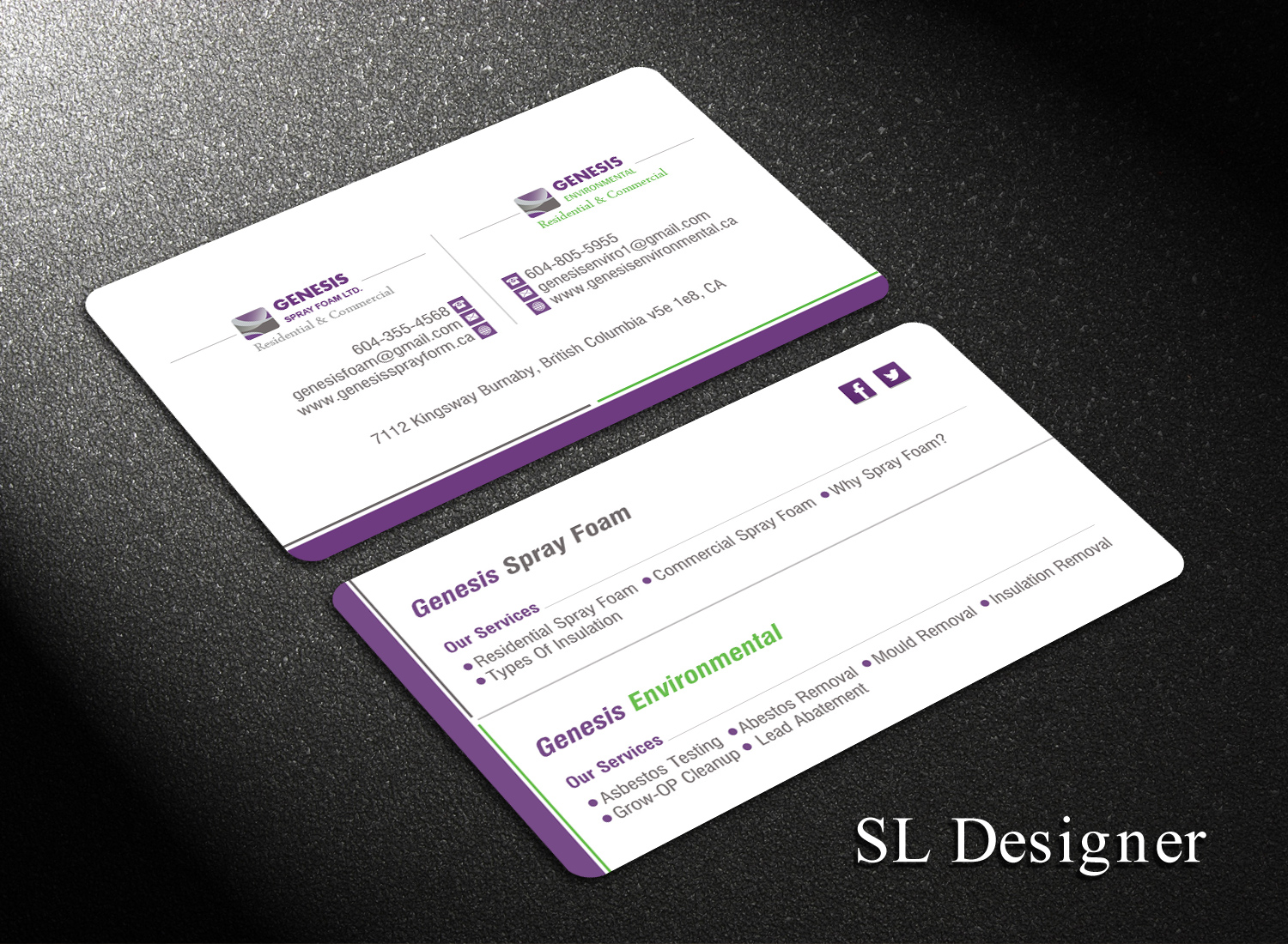 Business Card Design by SL Designer for Genesis  | Design #17869339