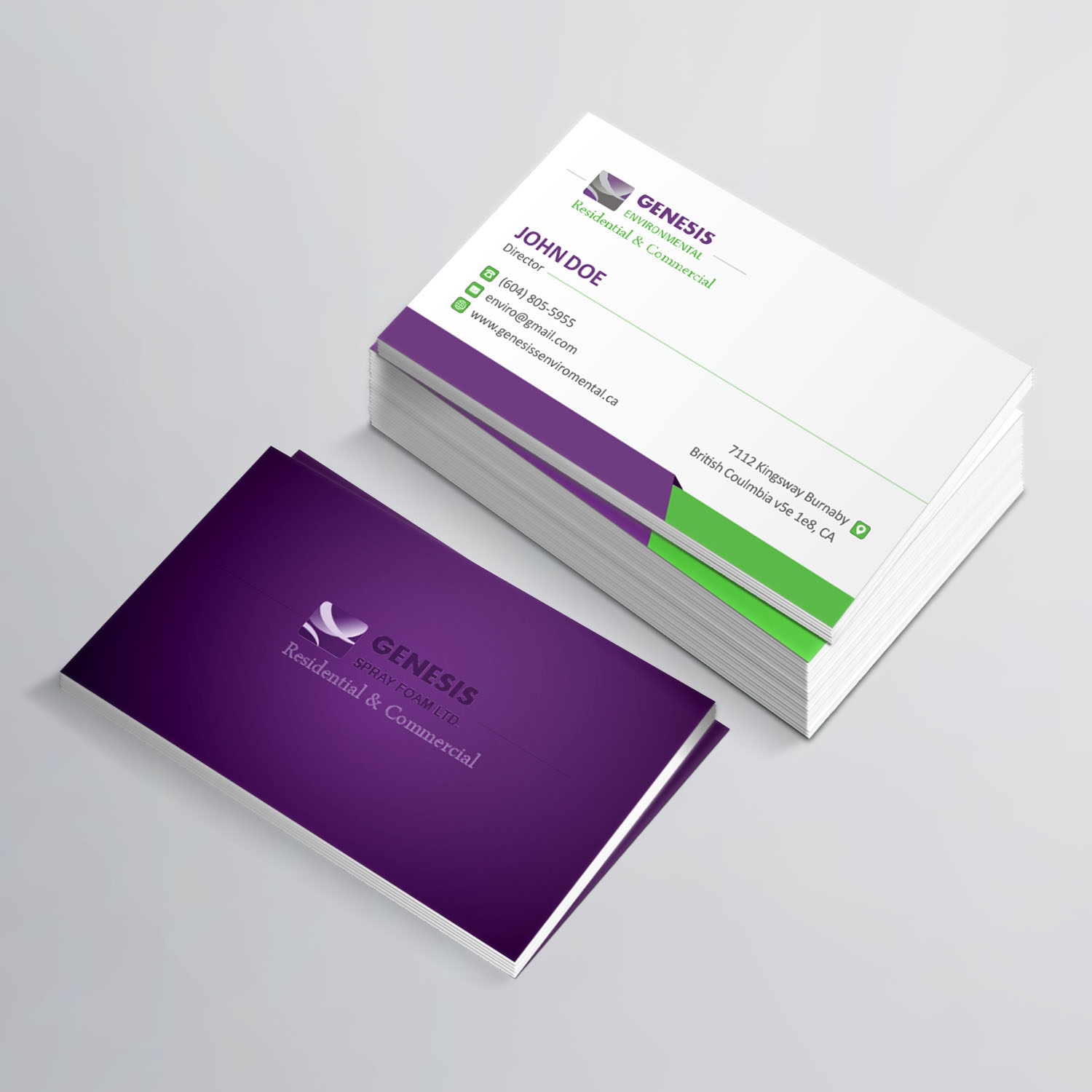 Business Card Design by Creative Jiniya for Genesis  | Design #17850476