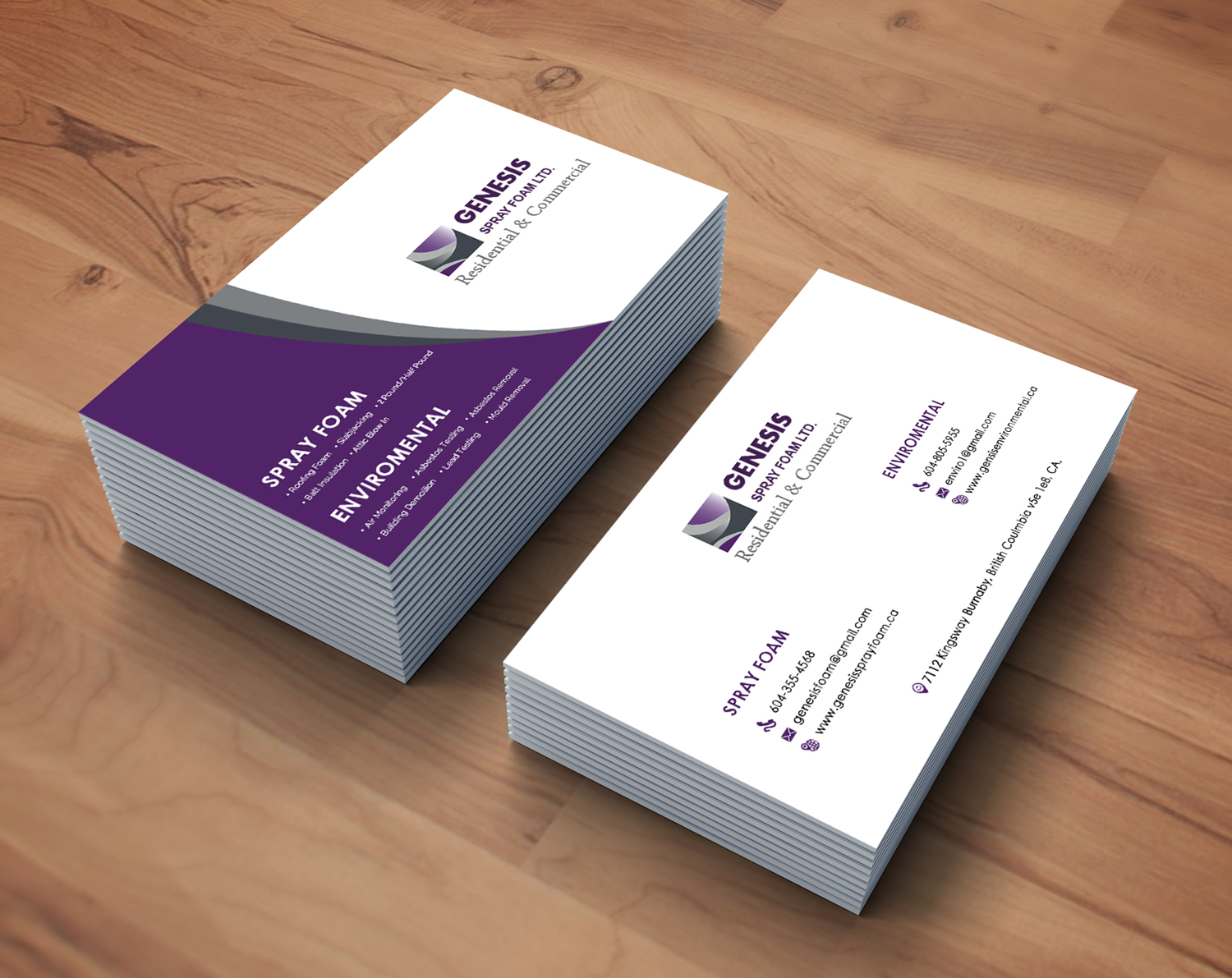 Business Card Design by Xclusive Designers for Genesis  | Design #17795386