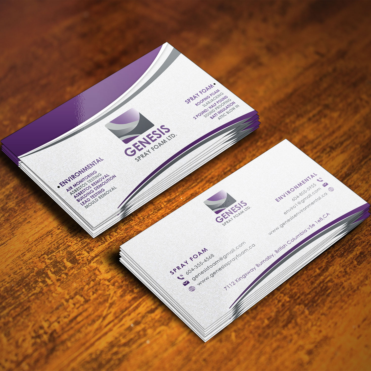 Business Card Design by Xclusive Designers for Genesis  | Design #17805554