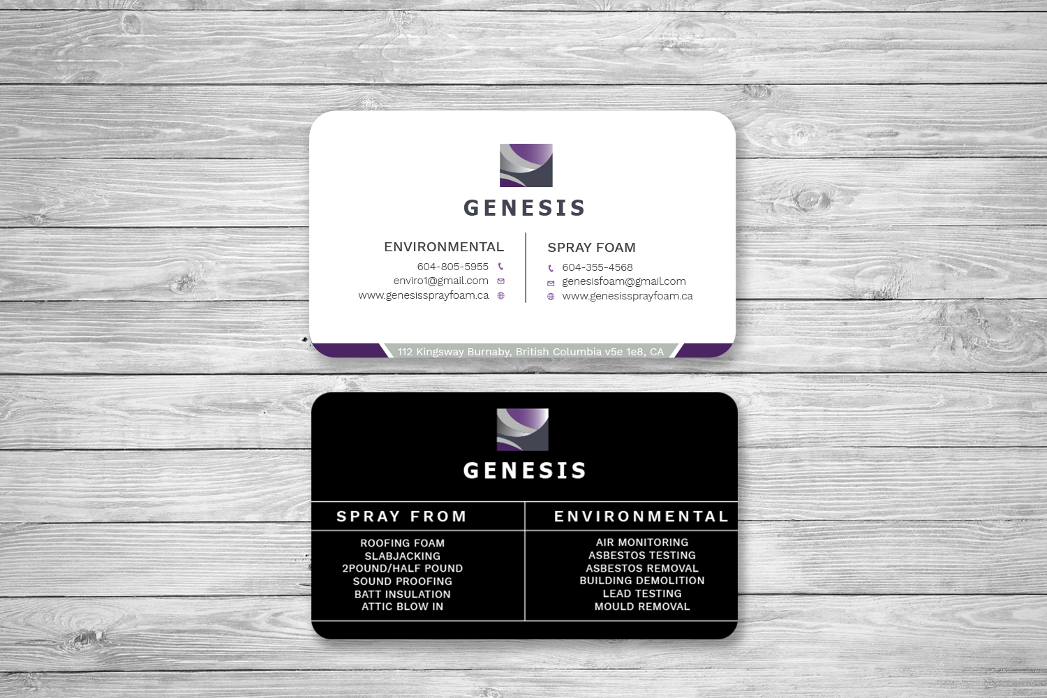Business Card Design by Graphic Flame for Genesis  | Design #17905202