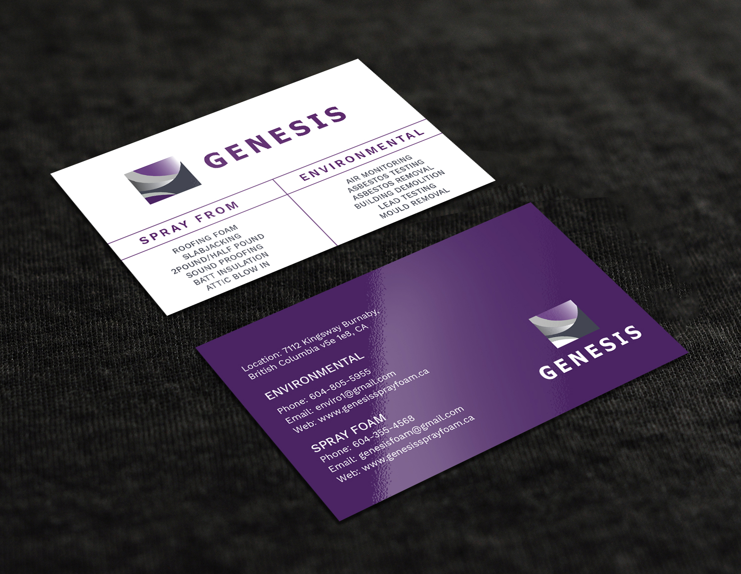 Visitenkarten-Design von Graphic Flame für Genesis  | Design #17905237