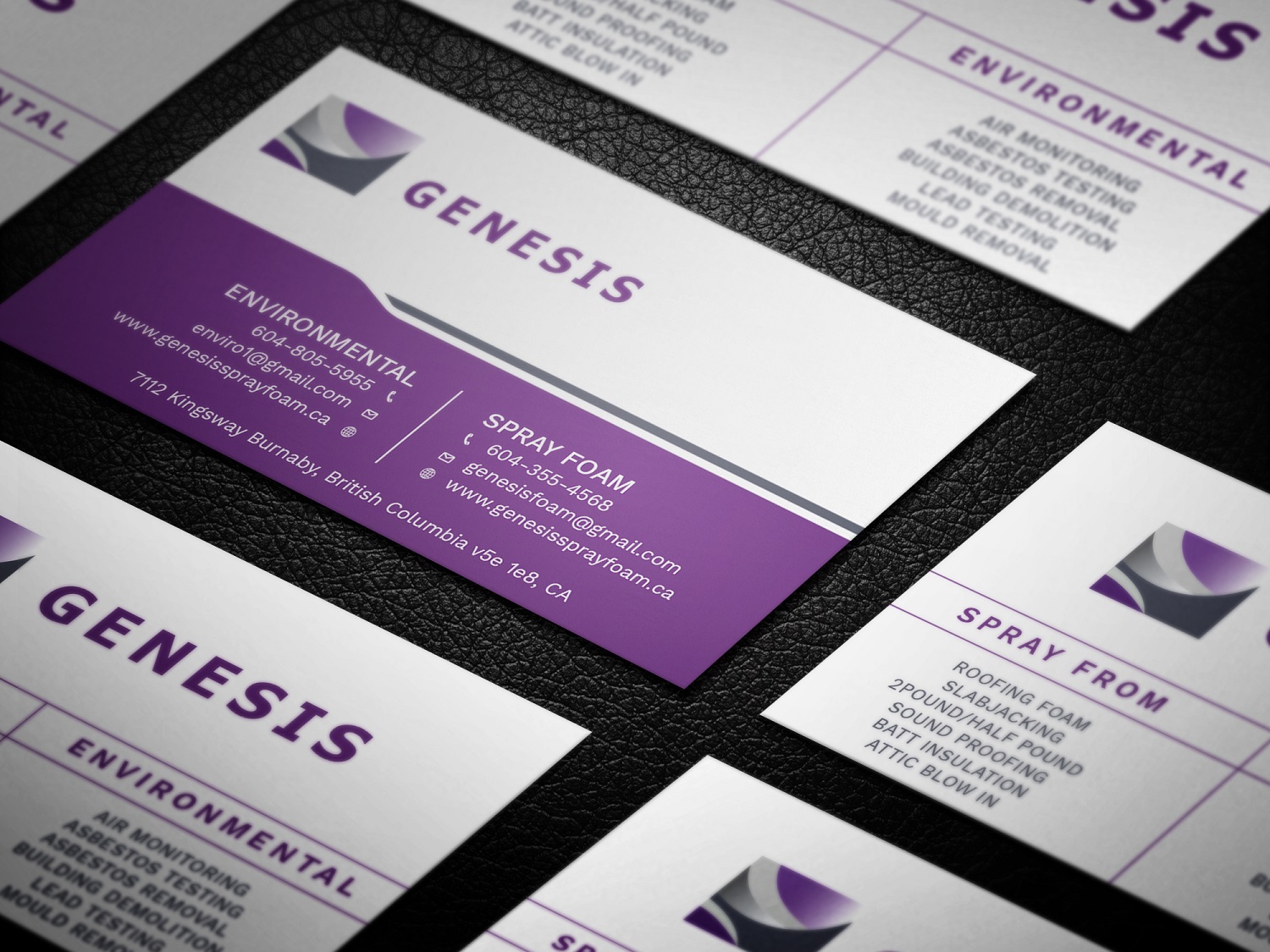 Design de Carte de Visite par Graphic Flame pour Genesis  | Design #17905241