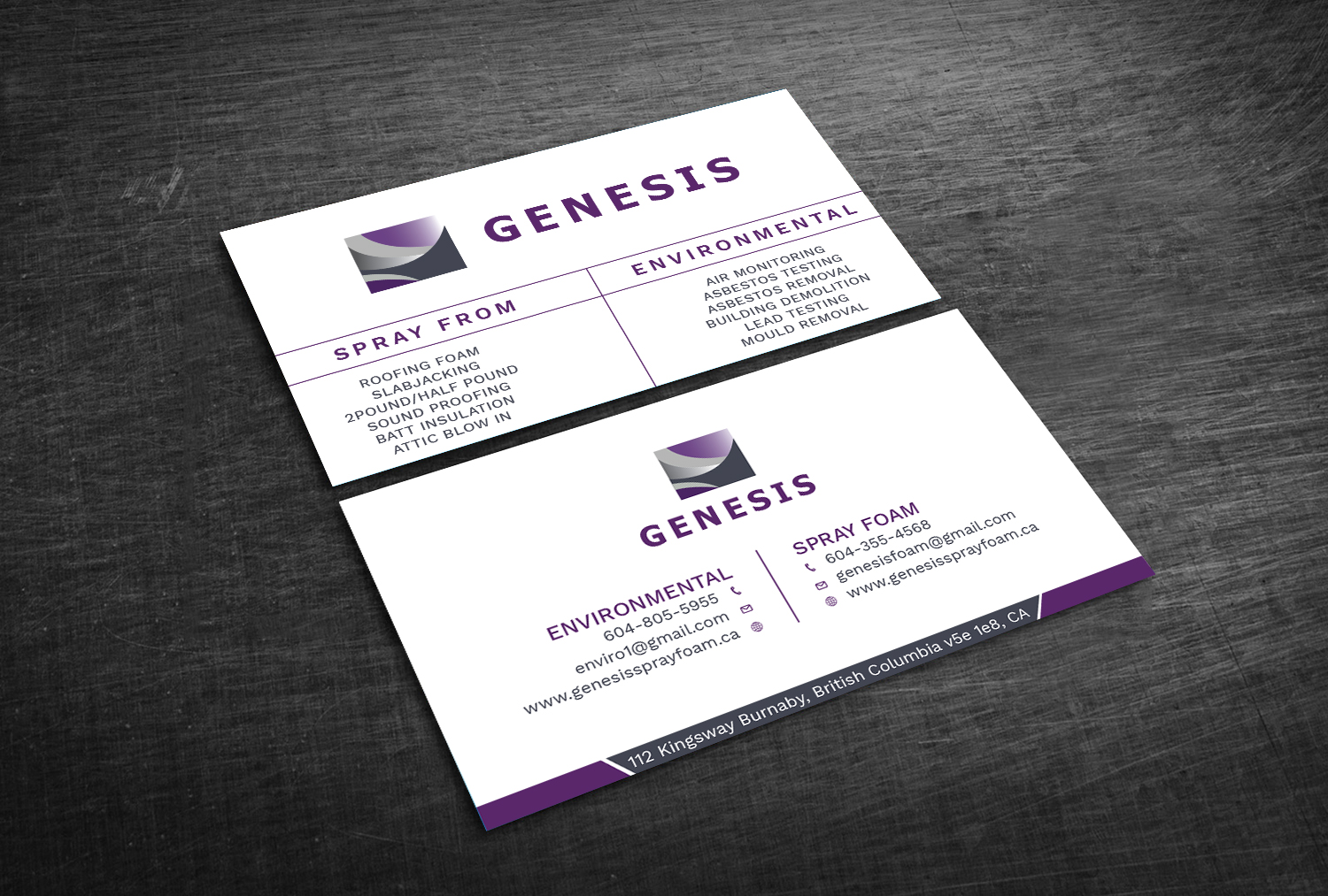 Visitenkarten-Design von Graphic Flame für Genesis  | Design #17905250