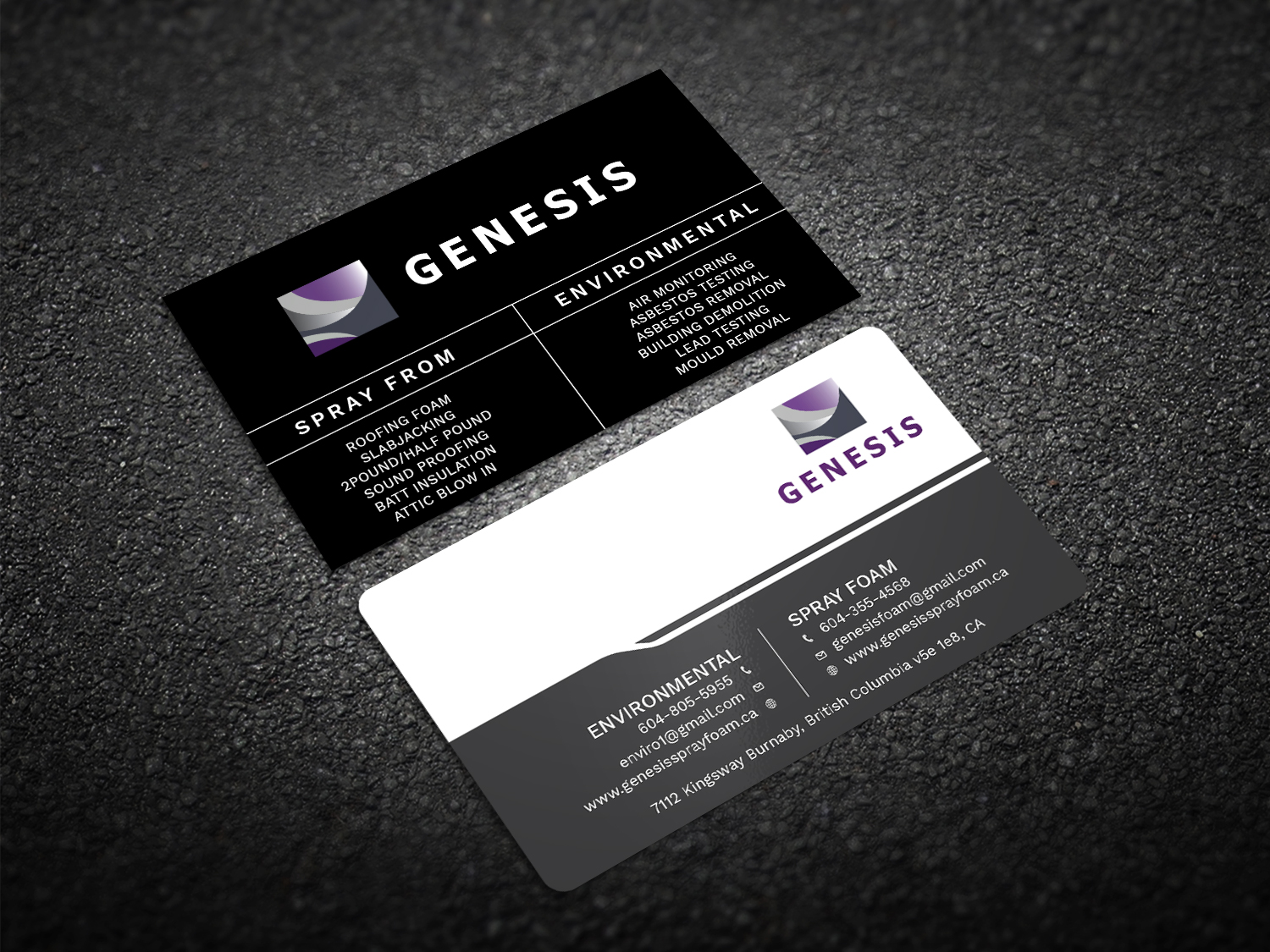Visitenkarten-Design von Graphic Flame für Genesis  | Design #17905251