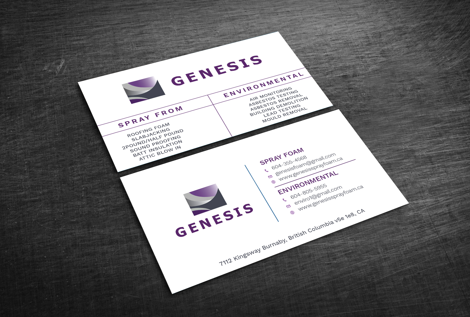 Diseño de Tarjeta de Presentación por Graphic Flame para Genesis  | Diseño #17905270