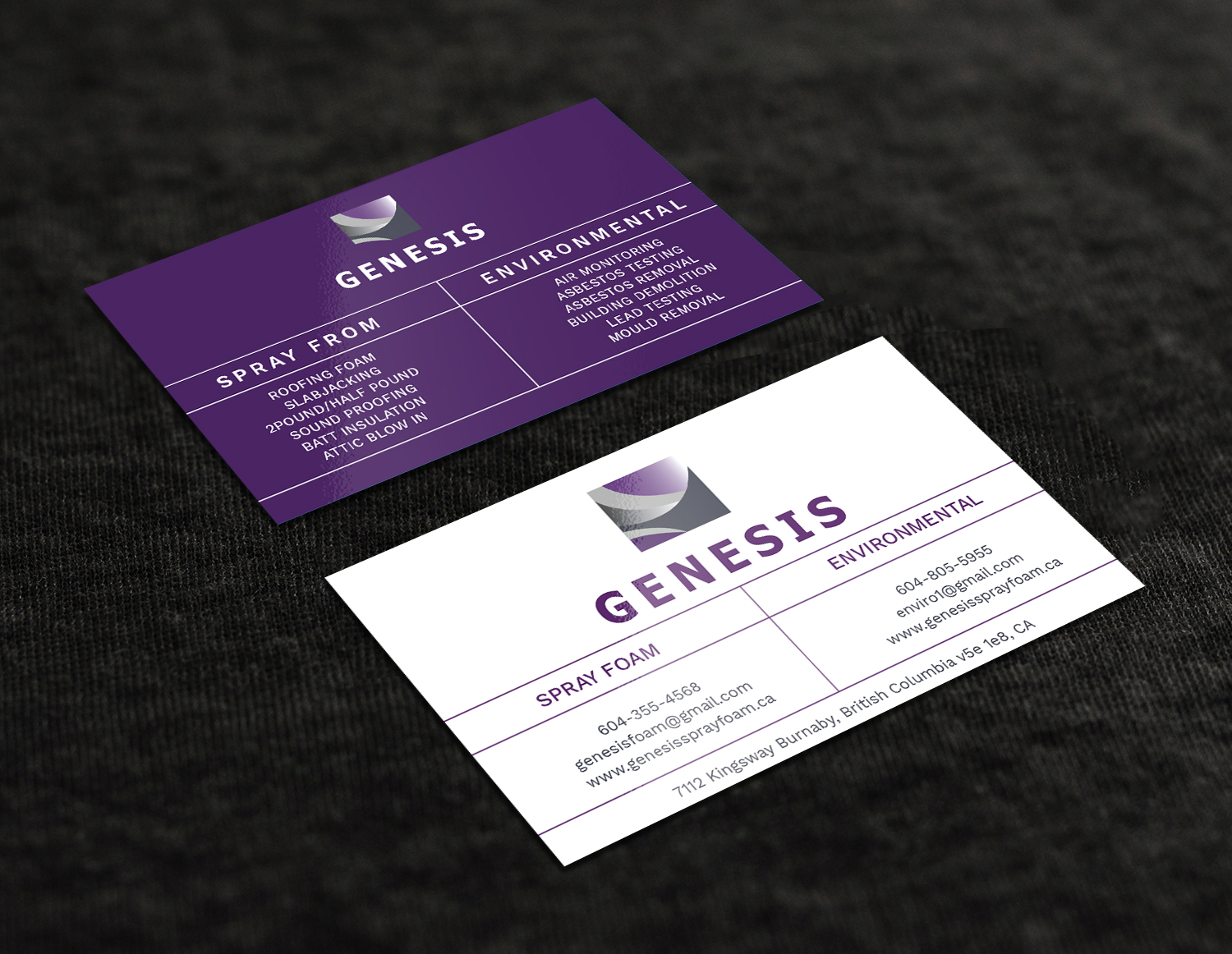Diseño de Tarjeta de Presentación por Graphic Flame para Genesis  | Diseño #17905297