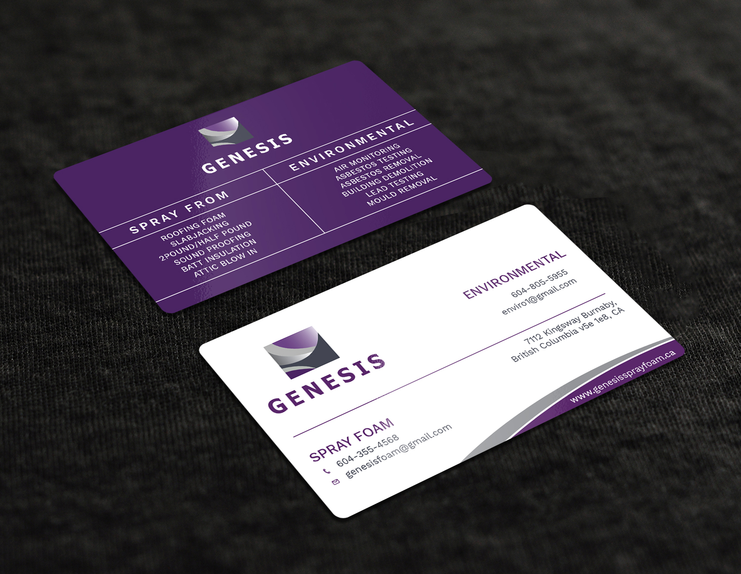 Visitenkarten-Design von Graphic Flame für Genesis  | Design #17914430