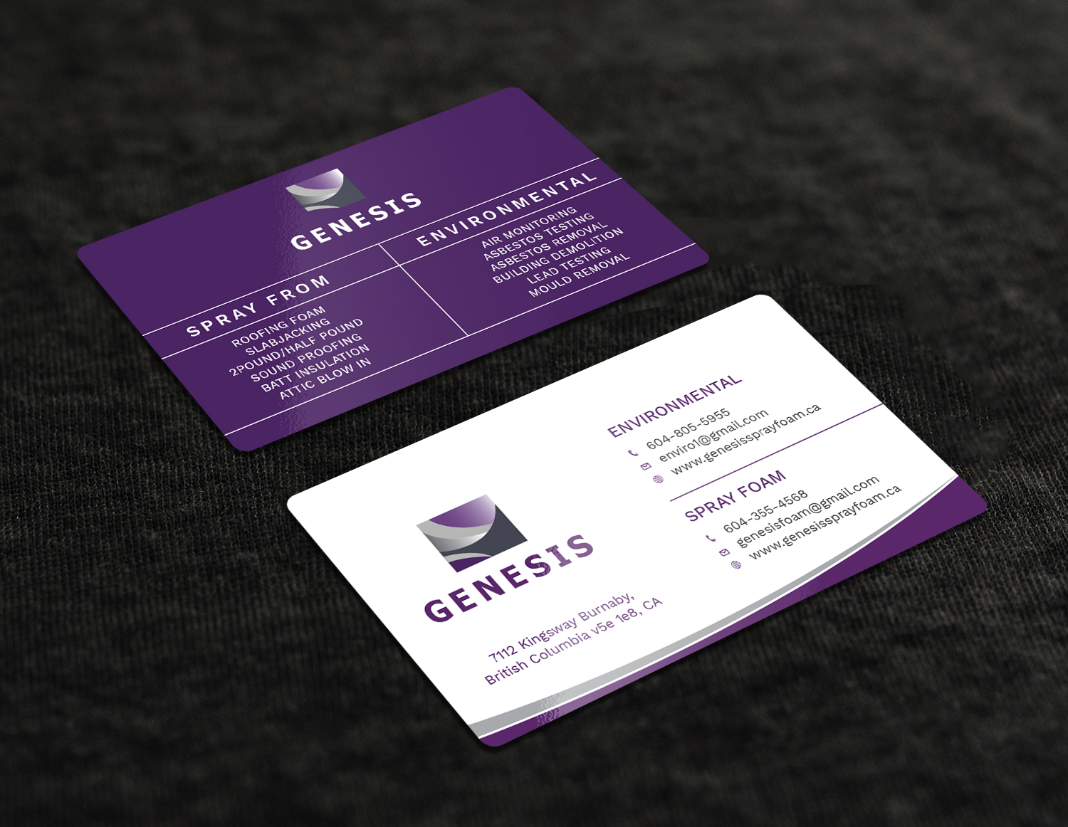 Visitenkarten-Design von Graphic Flame für Genesis  | Design #17914431