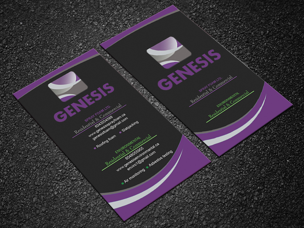 Business Card Design by Edirisingha for Genesis  | Design #17808492