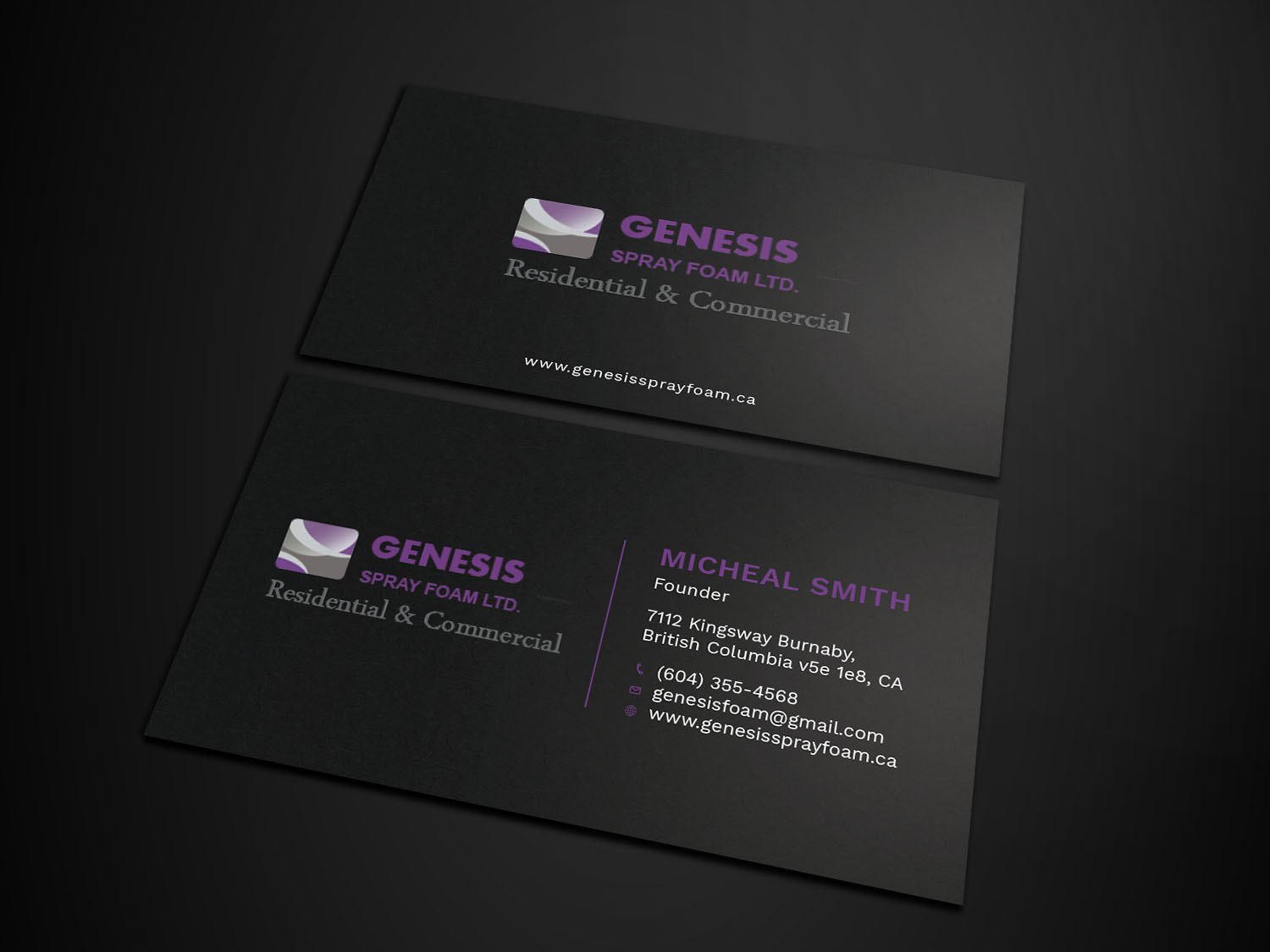 Business Card Design by Tripti Ranjan Gain for Genesis  | Design #17808437