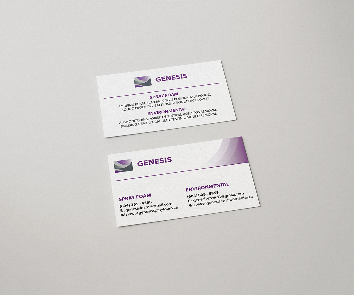 Business Card Design by trungkien20 for Genesis  | Design #17906845