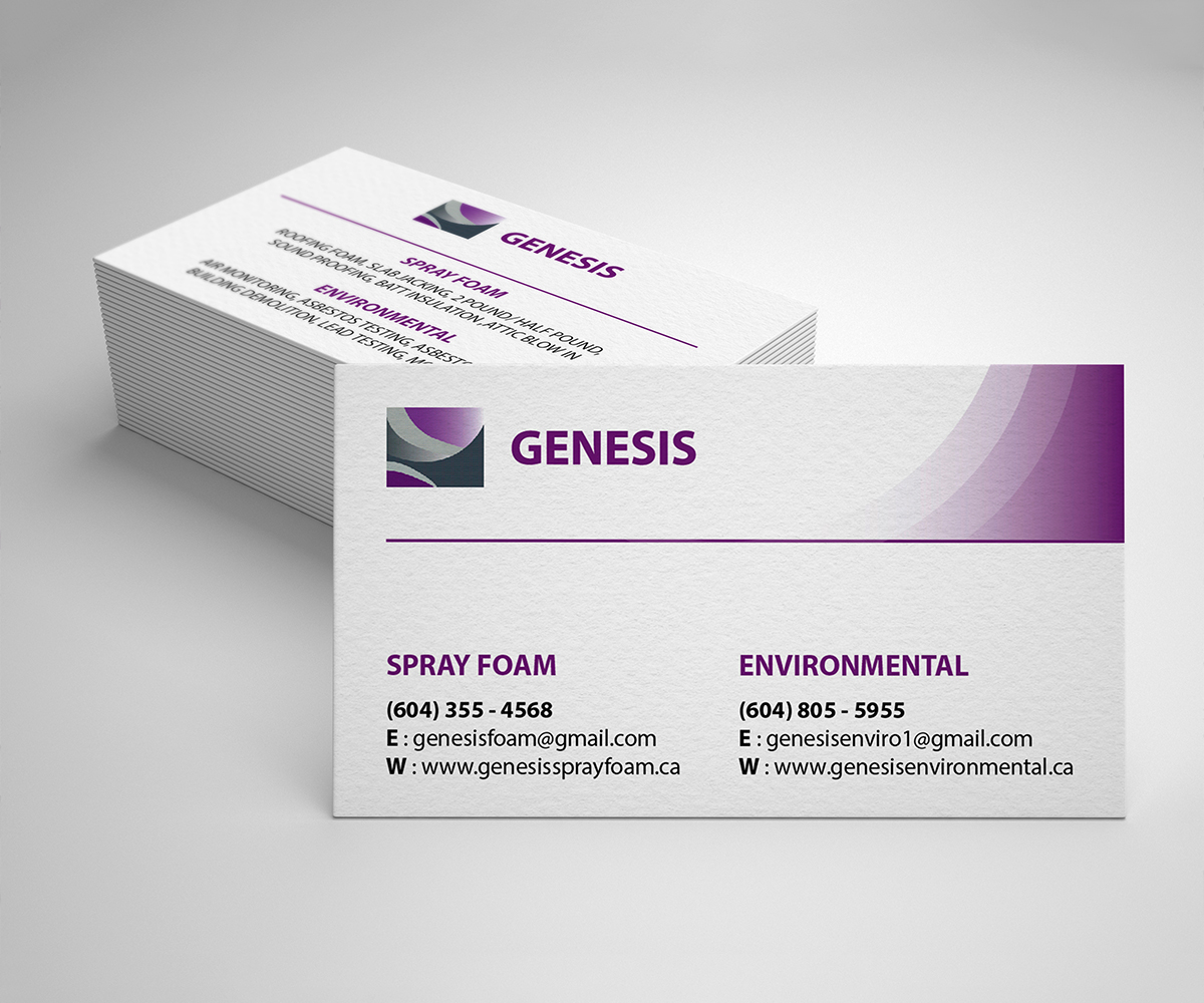 Visitenkarten-Design von trungkien20 für Genesis  | Design #17911733