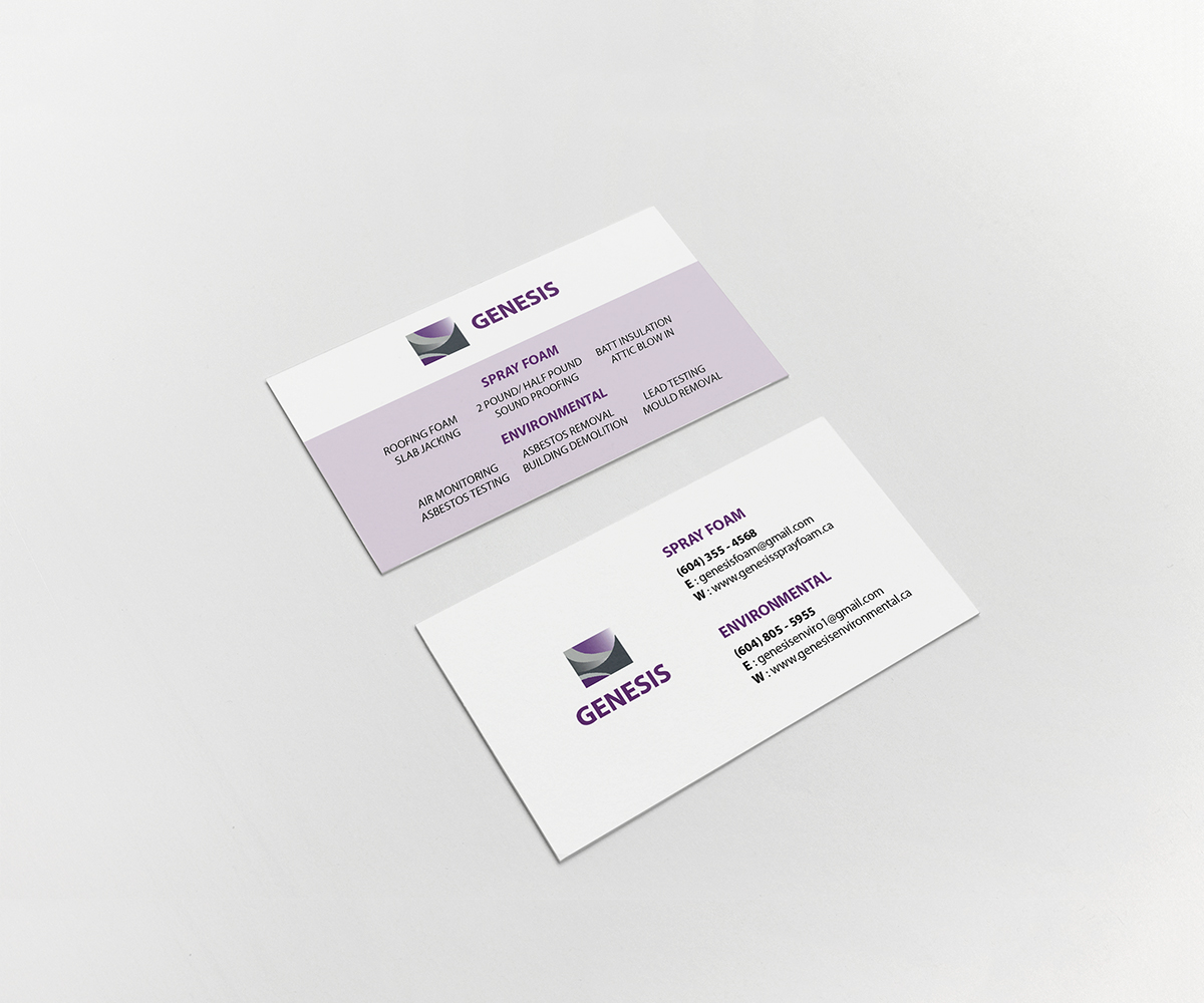 Visitenkarten-Design von trungkien20 für Genesis  | Design #17912125