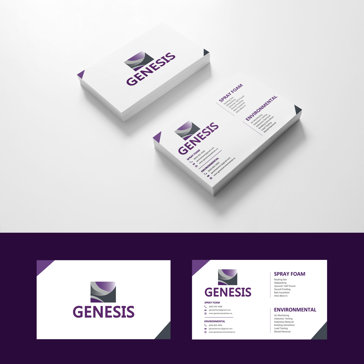 Visitenkarten-Design von Shila Mondal für Genesis  | Design #17850594