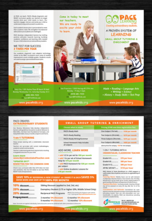 Flyer Design by ecorokerz for PACE Learning Center | Design: #17867125